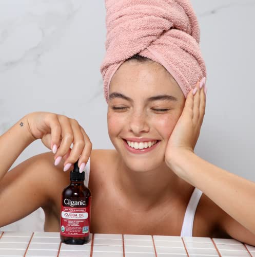 Cliganic Organic Jojoba Oil, 100% Pure (4oz) | Moisturizing Oil for Face, Hair, Skin & Nails Cliganic buy supplements canada