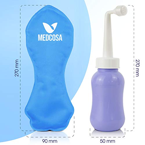 Medcosa Female Ice Pack and Perineal Bottle Set | Reusable Perineal Cold Packs & Portable Bidet Spray BottleMedcosa Female Ice Pack and Perineal Bottle Set | Reusable Perineal Cold Packs & Portable Bidet Spray Bottle Medcosa buy supplements canada