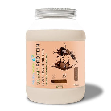 NutriVolv Vegan Plant Based Protein Powder | Milk Chocolate Flavour 900g | Pea & Rice Protein Blend NutriVolv buy supplements canada