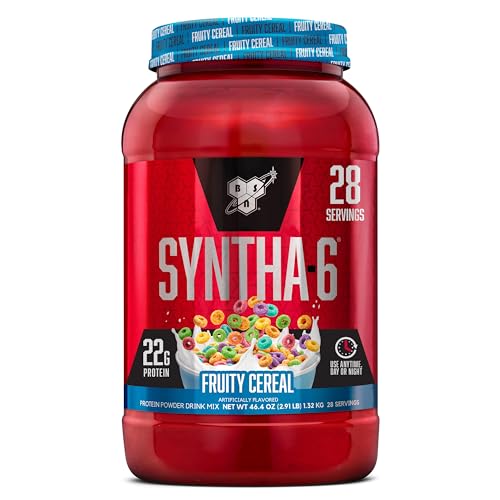 BSN SYNTHA-6 Whey Protein Powder with Micellar Casein, Milk Isolate, Fruity Cereal BSN buy supplements canada