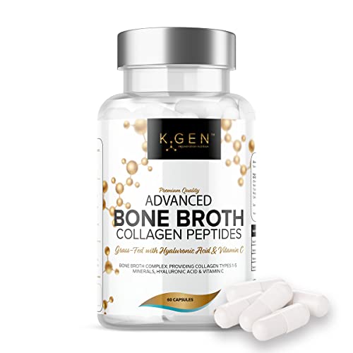 Pure Bone Broth Collagen Supplement Capsules Grass Fed Advanced Blend of Multi Collagen K GEN rejuvenation nutrition buy supplements canada
