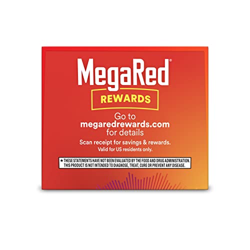 MegaRed Antarctic Krill Oil 500mg Omega 3 Fatty Acid Supplement, Extra Strength EPA & DHA Krill Oil Softgels (90cnt Box), Astaxanthin MegaRed buy supplements canada