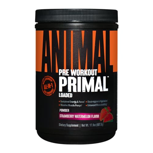 Animal Primal Muscle Hydration + Preworkout Powder – Contains Beta Alanine, 3DPump Animal buy supplements canada