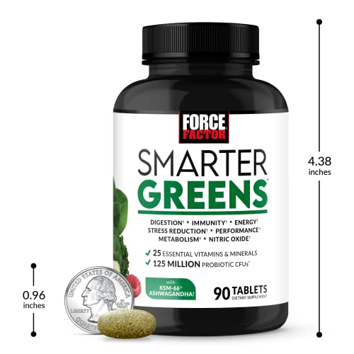 FORCE FACTOR Smarter Greens Tablets, Greens Supplement with 25+ Superfoods and Antioxidants Force Factor buy supplements canada