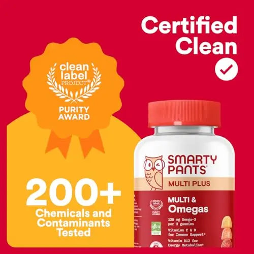 SmartyPants Multivitamin for Men & Women - Improved Formula: Multivitamin Gummies with Omega 3 (DHA/EPA) SmartyPants buy supplements canada
