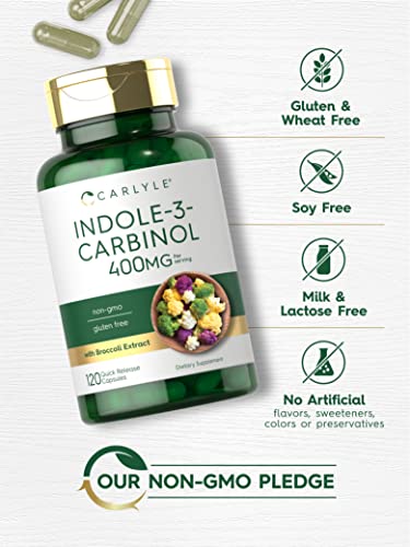 Carlyle Indole-3-Carbinol (I3C) 400mg | 120 Capsules | Advanced Formula Carlyle buy supplements canada