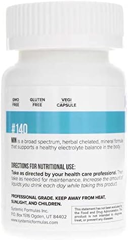 Systemic Formulas MIN Multi Mineral Plus - 60 Capsules (Pack of 2) Comprehensive Mineral Support for Wellness - Balanced Blend, Essential Nutrients Generic buy supplements canada