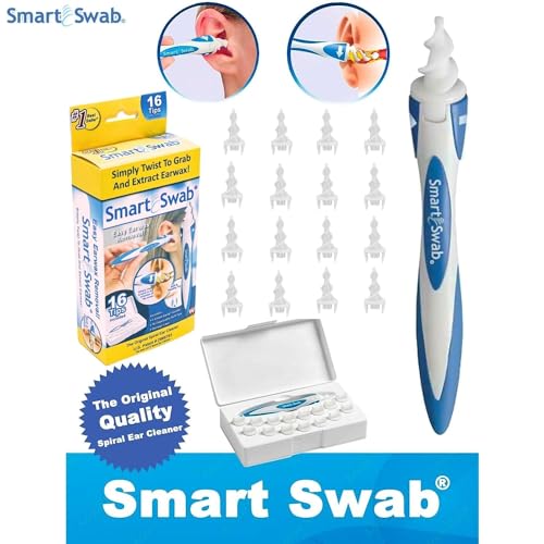 Smart Swab - Spiral Ear Cleanser - Earwax Remover Tool - 16 Replaceable ND products buy supplements canada