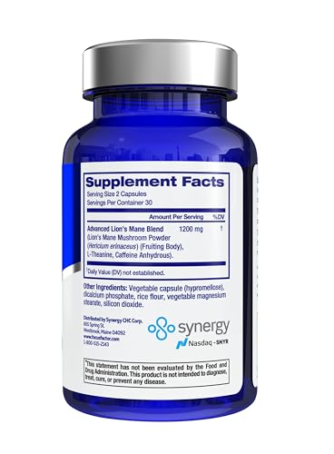 Focus Factor Lions Mane Plus, Advanced Nootropic with L-Theanine, Caffeine, Focus and Energy (60 Count) Focus Factor buy supplements canada