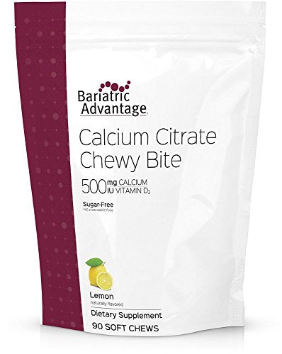 Bariatric Advantage Calcium Citrate Chewy Bites 500mg with Vitamin D3 for Bariatric Surgery Bariatric Advantage buy supplements canada