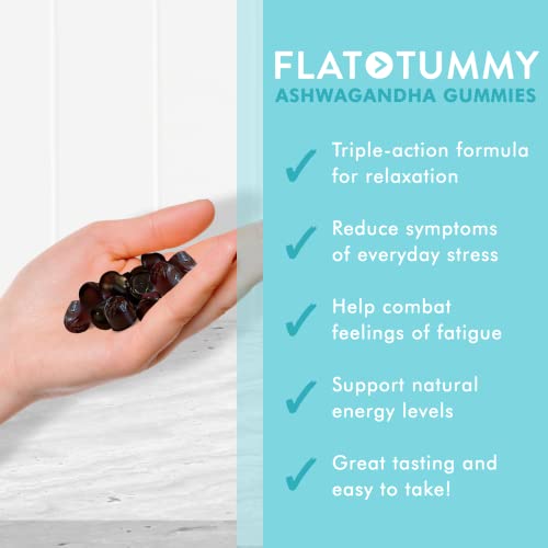 Flat Tummy Tea Ashwagandha Gummies (60 Count) feat. Lemon Balm - Destress,Calm Flat Tummy Tea buy supplements canada