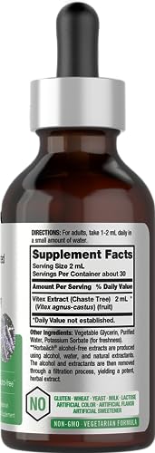 Vitex Berry Chasteberry Extract | 2 fl oz | Super Concentrated | Alcohol Free Chaste Tree Horbäach buy supplements canada