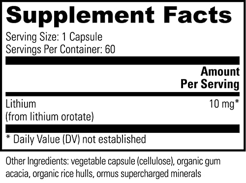 Global Healing Lithium Orotate Brain Health Supplement - Supports Mood Global Healing Center buy supplements canada