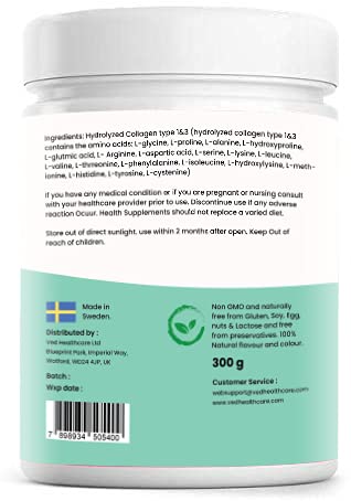 Collagen Peptides Powder Supplement, Support Joint, Bone, Skin, Muscles, Hair, Nail Growth Ved buy supplements canada