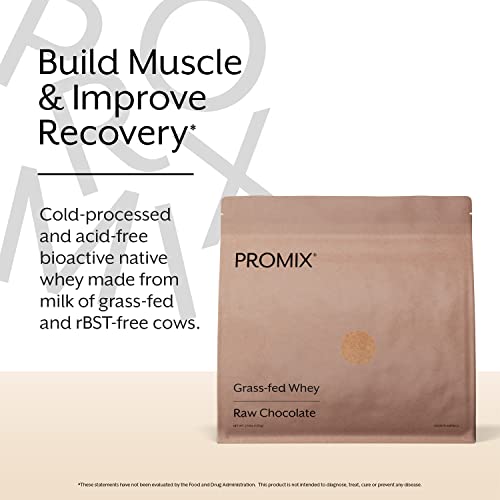 Promix Whey Protein Powder, Raw Chocolate - 2.5lb Bulk - Grass-Fed & 100% All ProMix Nutrition buy supplements canada