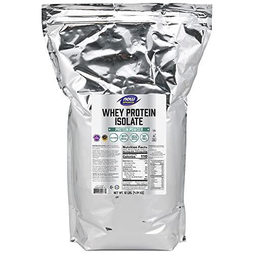 NOW Sports Nutrition, Whey Protein Isolate, 25 g With BCAAs, Unflavored Powder NOW buy supplements canada