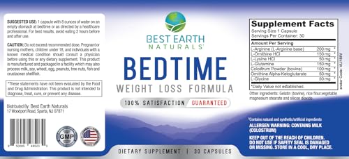 Best Earth Naturals Bedtime Weight Loss Supplement - Helps Boost Metabolism Best Earth Naturals buy supplements canada