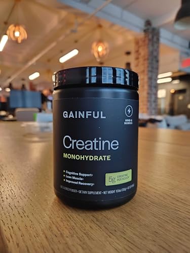 Gainful Creatine Powder, Post Workout Amino Acid Supplement, Muscle, Energy & Focus Support, 5g Creatine Monohydrate, Unflavored, 60 Servings Gainful buy supplements canada