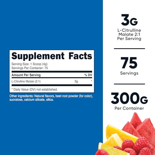 Nutricost L-Citrulline Malate 2:1 (300g) Fruit Punch - Workout Support, Muscle Performance Nutricost buy supplements canada