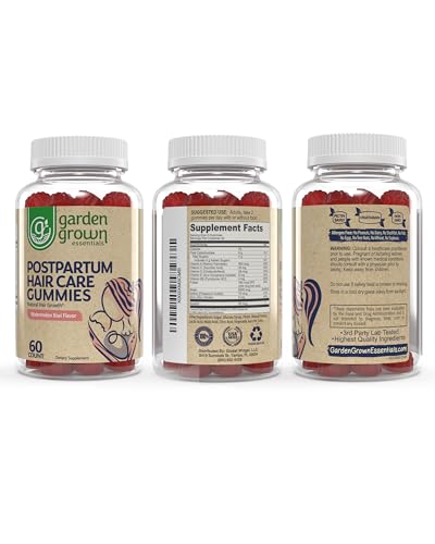 Womens Postpartum Hair Loss Gummies - Formuated for Postnatal Hair Care, Growth Garden Grown Essentials buy supplements canada