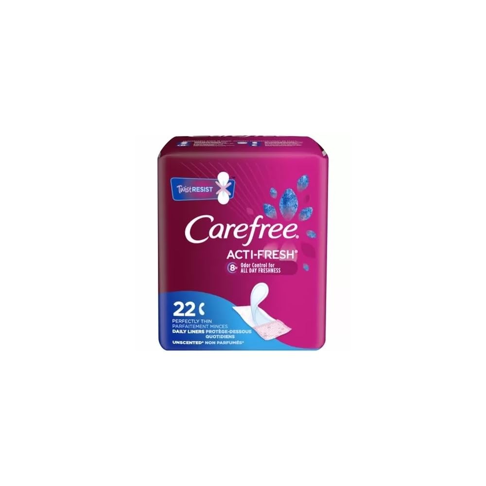 Carefree Acti-Fresh Body Shape Pantiliners Thin Unscented - 22 Liners, Pack of 2 Carefree buy supplements canada