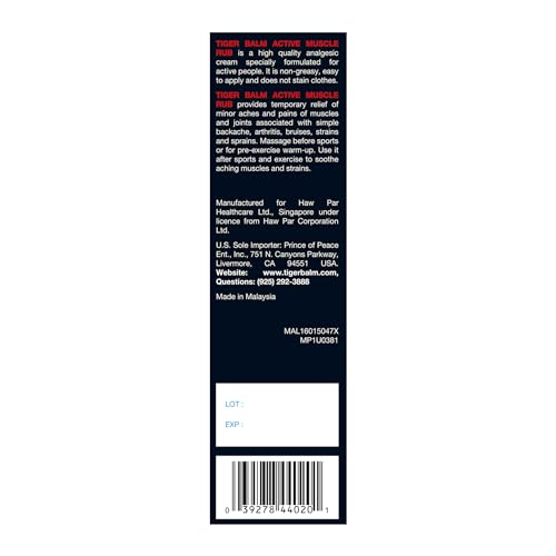 Tiger Balm Muscle Rub, 2-Ounce Tubes (Pack of 6) Tiger Balm buy supplements canada