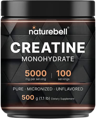 NatureBell Creatine Monohydrate Powder 500 Grams, 5000mg Per Serving NatureBell buy supplements canada