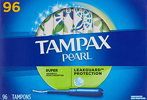 Tampax Pearl Unscented Super Absorbency Tampons, 96 Count Tampax buy supplements canada