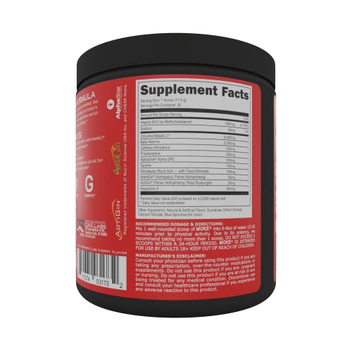 Bucked Up - Woke - HIGH STIM Pre Workout - Best Tasting - Focus Nootropic, Pump, Strength and Growth, 30 Servings (Rocket Pop) Bucked Up buy supplements canada