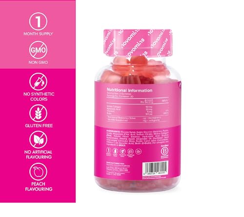 Novomins Collagen Gummies - Marine Collagen Gummies - Superior Type 1 Hydrolysed Collagen novomins buy supplements canada