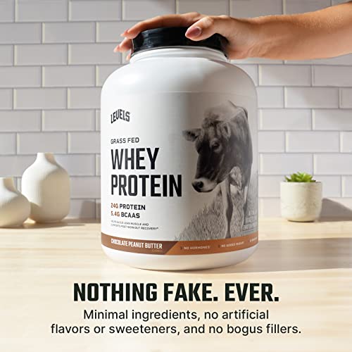 Levels Grass Fed 100% Whey Protein, No GMOs, Chocolate Peanut Butter, 5LB Levels Nutrition buy supplements canada