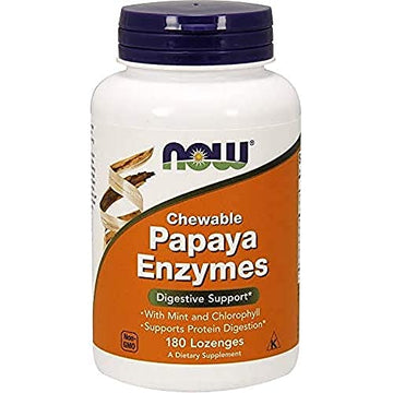 NOW FOODS Papaya Enzyme Chewable, 180 Count NOW FOODS buy supplements canada