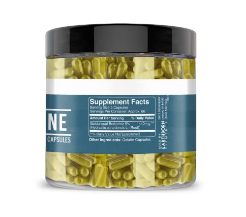 Earthborn Elements Berberine 200 Capsules, Pure & Undiluted, No Additives Earthborn Elements buy supplements canada