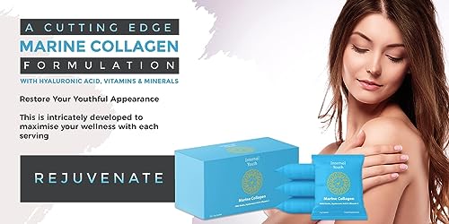 Marine Collagen Powder 10000mg with Hyaluronic Acid Biotin and Vitamin C A D3 E - Collagen Internal Youth buy supplements canada