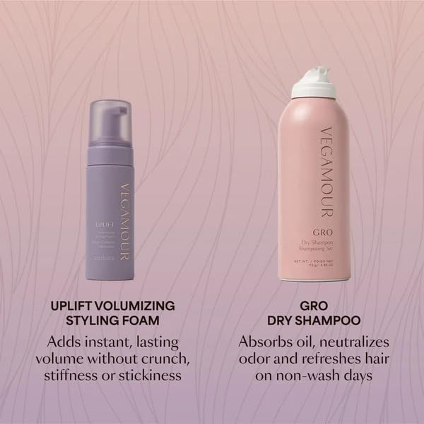 VEGAMOUR UPLIFT and Refresh Kit | Volumizing Dry Shampoo Spray Formulated Without Benzene, Supports Thicker Fuller Looking Hair | $50 Value VEGAMOUR buy supplements canada