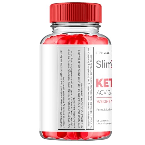 (2 Pack) SlimX Keto ACV Gummies, SlimX Keto ACV Advanced Weight Loss 1000MG Apple Titan Labs buy supplements canada