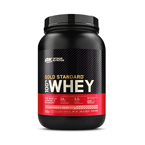 Optimum Nutrition Gold Standard 100% Whey Protein Powder, Strawberries & Cream Optimum Nutrition buy supplements canada