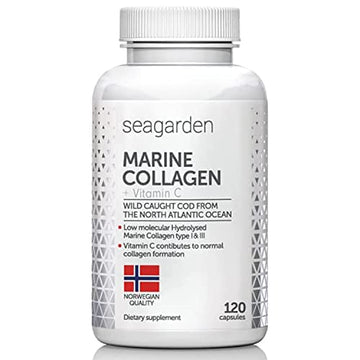 Seagarden Marine Collagen Capsules + Vitamin C | Collagen Peptides (Type I & III) SEAGARDEN buy supplements canada