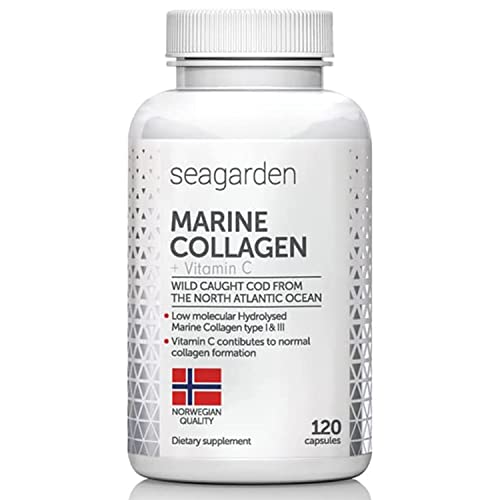 Seagarden Marine Collagen Capsules + Vitamin C | Collagen Peptides (Type I & III) SEAGARDEN buy supplements canada