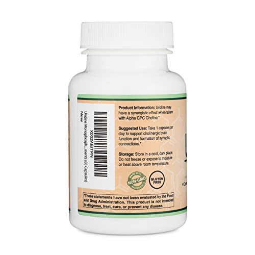 Uridine Monophosphate - Third Party Tested (Choline Enhancer, Beginner Nootropic) Double Wood Supplements buy supplements canada