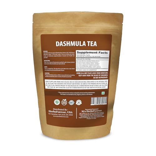 Herbsforever Dashmula Cut and Sifted (Coarse/Kawth) Herbs for Tea - Joint Comfort, Vata Calming, Female Postpartum Cycle & Wellness, Ten Authentic Ayurvedic Roots, Non GMO, Vegan 454g,1 lbs,Dashmool Herbsforever buy supplements canada