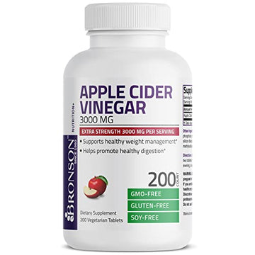 Bronson Apple Cider Vinegar 3000 MG per Serving Extra Strength - Non-GMO, 200 Vegetarian Bronson buy supplements canada