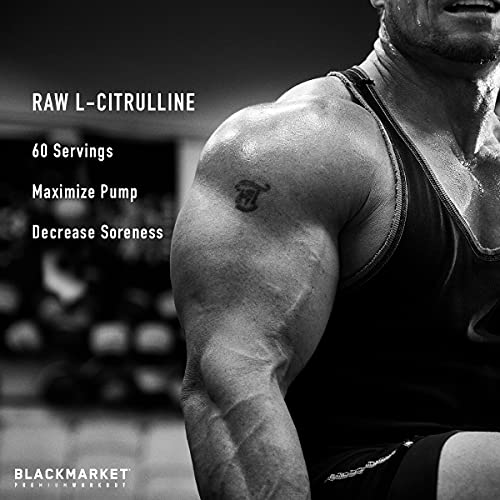 BlackMarket RAW L-Citrulline - Workout Powder Drink Mix for Men & Women, Improve Blood BlackMarket buy supplements canada