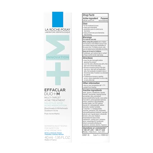 La Roche-Posay Effaclar Salicylic Acid Acne Treatment For Face, Mattifying Acne Gel Cream Spot Treatment for Blackheads La Roche-Posay buy supplements canada