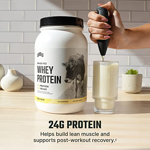 Levels Grass Fed 100% Whey Protein, No Hormones, Vanilla Bean, 2LB Levels Nutrition buy supplements canada