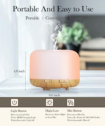 Aegci Aromatherapy Diffusers,300ml Air Humidifier with 7 Colors Light,Adjustable Brightness Aegci buy supplements canada
