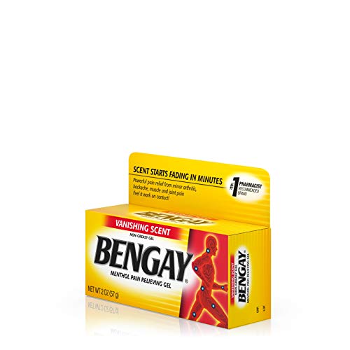 Vanishing Scent Bengay Relief Gel, Non-Greasy Topical Reliever with Cooling Menthol, 2 oz Bengay buy supplements canada