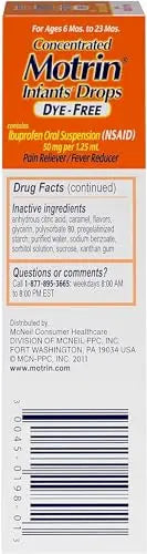 Motrin and Zarbee’s Essentials for Infants Infants' Concentrated Liquid Medicine Drops with Ibuprofen and Zarbee's Baby Coughⱡ Syrup + Immune with Organic Agave + Zinc Motrin buy supplements canada
