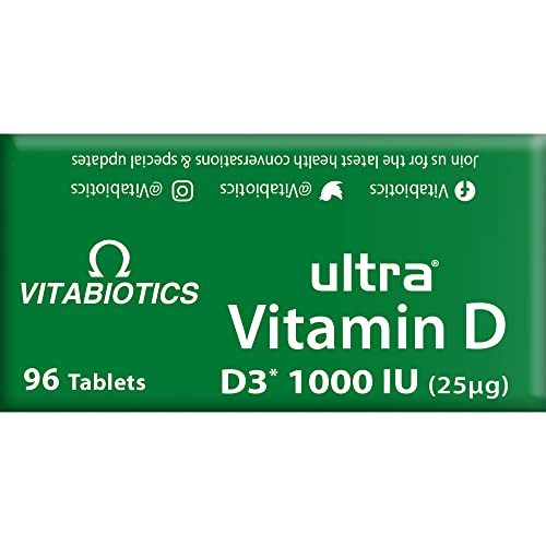 Vitabiotics Ultra Vitamin D Tablets 1000IU Optimum Level -96 count (Pack of 1) Vitabiotics Ultra buy supplements canada