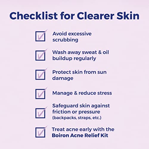 Boiron Acne Relief Kit for Blackheads, Oily Skins, Whiteheads on The Face and Body - 3 Count (240 Pellets) Boiron buy supplements canada